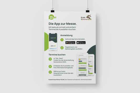 Die App zur Messe - Plakat A2