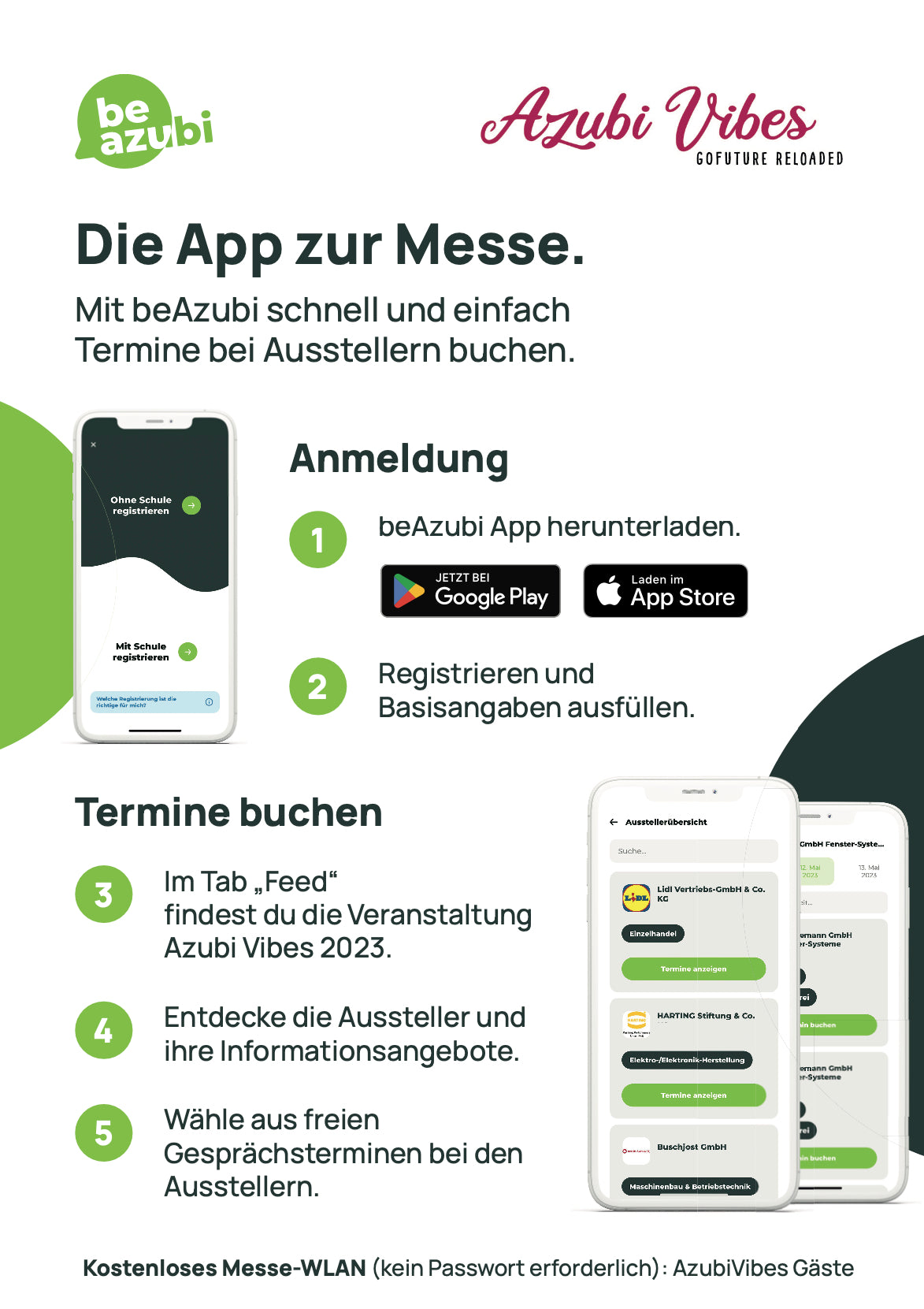 Die App zur Messe - Plakat A2